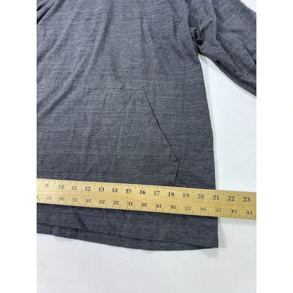 The North Face Men's Large Grey Lightweight Pullover Hoodie Classic Fit Logo